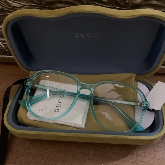 Gucci Accessories - New Gucci Blue Acetate Glasses